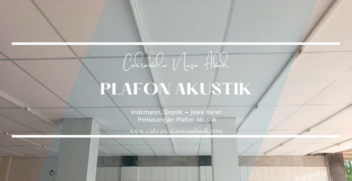 Pemasangan Plafon Akustik di Indomaret